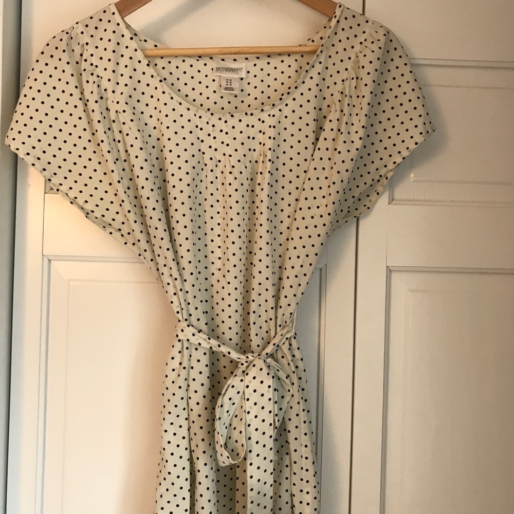 Motherhood Maternity Classic polka dot blouse